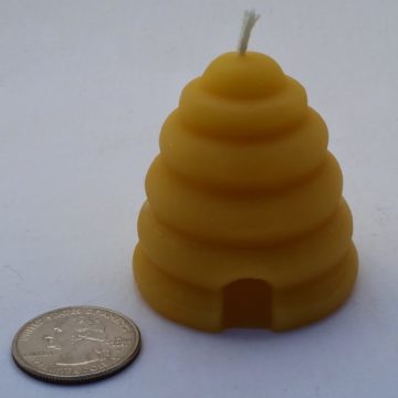 BZ Honey - This decorative beehive votive candle will burn clean with no flicker.